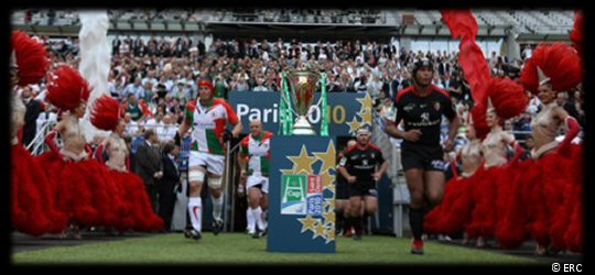 Heineken Cup Final 2010 Teams Run Out